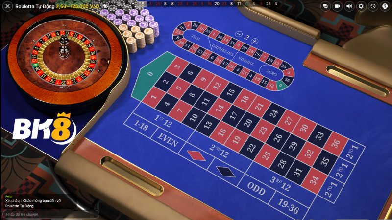 Game bài Roulette – Chơi bàn quay chuẩn Châu Âu tại BK8