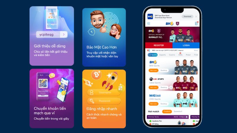 Tải App BK8 Tốc Hành Và An Toàn Cùng Hướng Dẫn Chi Tiết 9 Những tính năng ưu tú của ứng dụng