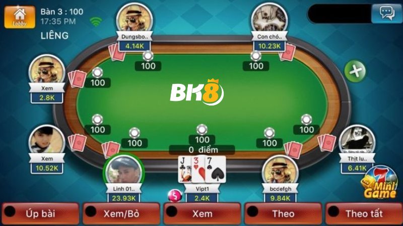 Luật chơi game bài Liêng BK8 và bí kíp cược hiệu quả nhất 2 Quy định xem bài trong Liêng và thời gian đặt cược